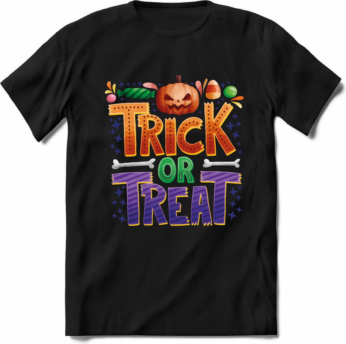 Halloween T-Shirt | Horror  Kleding Heren / Dames | Weerwolf , Monster , Vleermuis en Pompoen  Shirt |